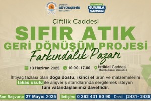 “Çiftlik Caddesi Sıfır Atık Dönüşüm Projesi Farkındalık Pazarı” Kuruluyor